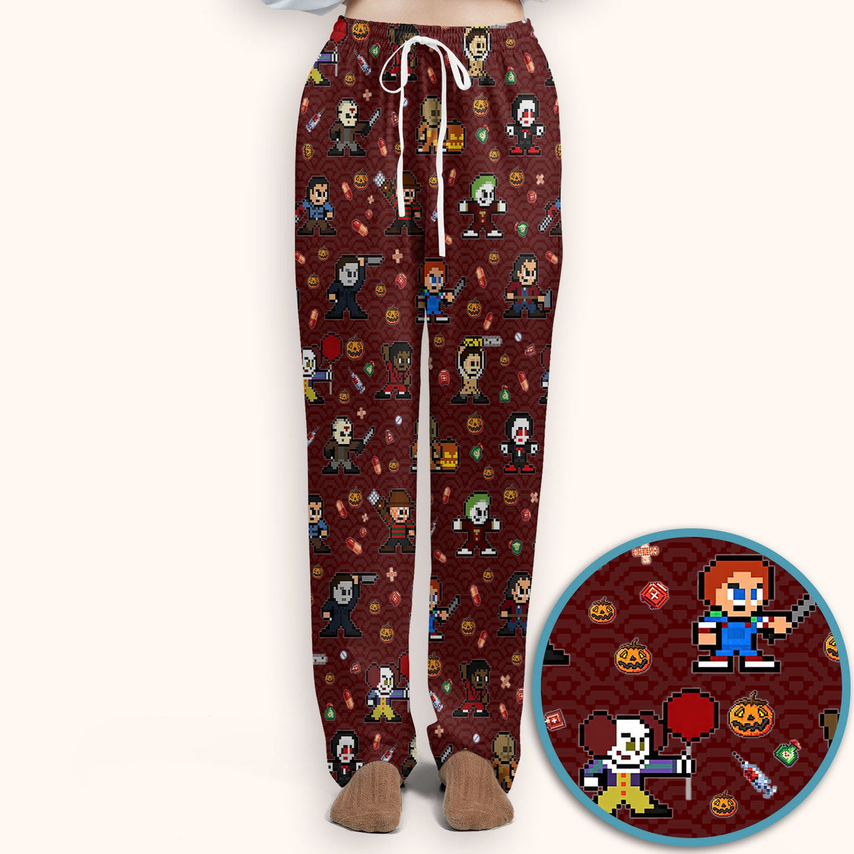 Scary Character Nurse Scrub Set - Halloween Gift