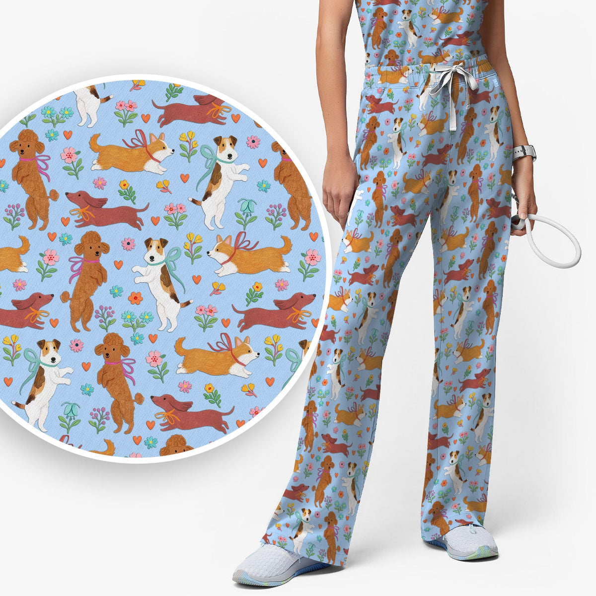 Dog Nurse Scrub Set