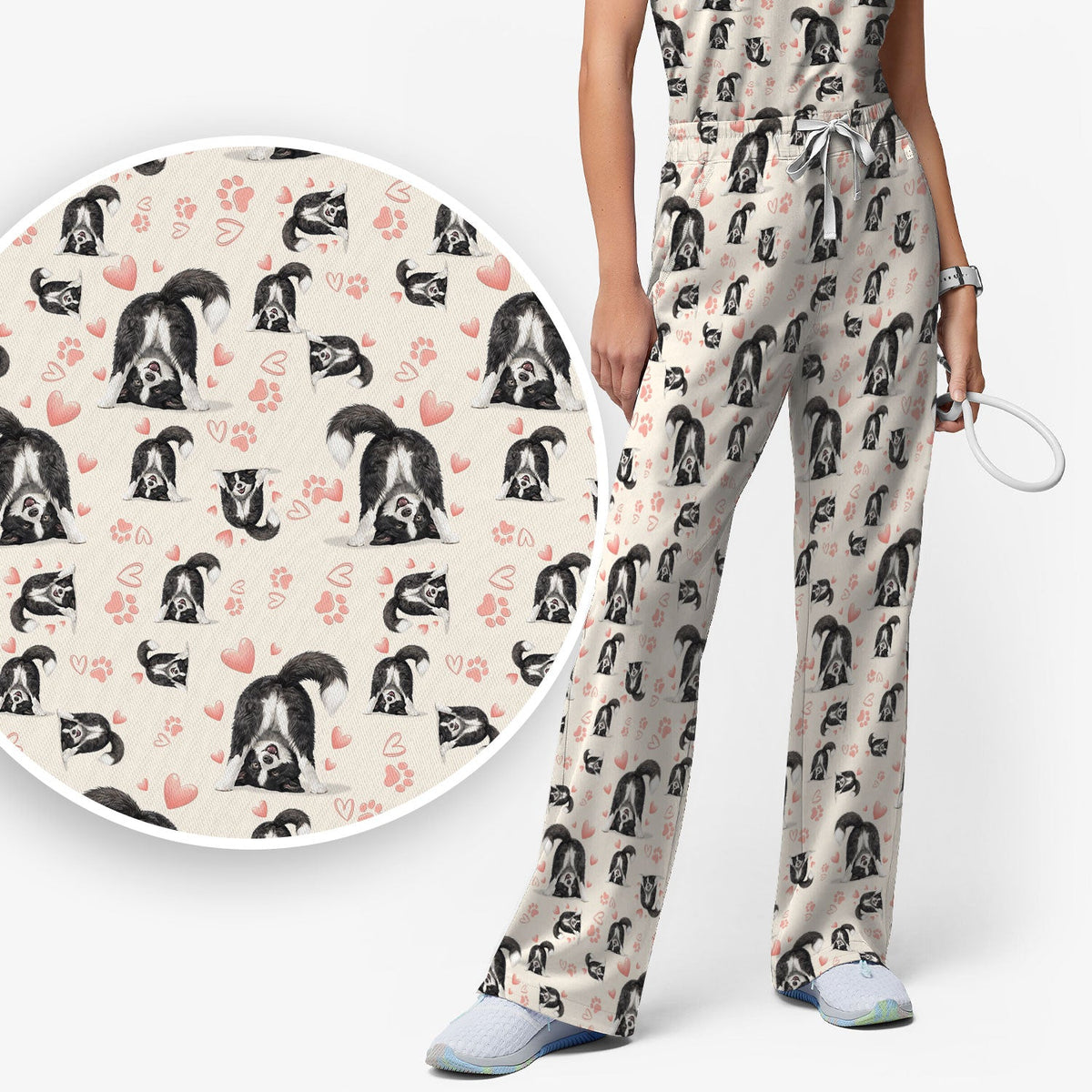 Puppy Heart Nurse Scrub Set
