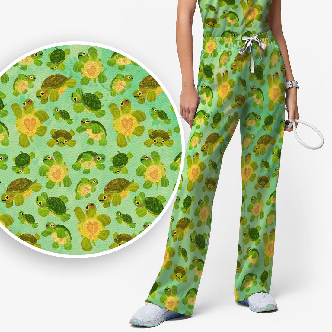 Green Sea Turtle Nurse Scrub Set