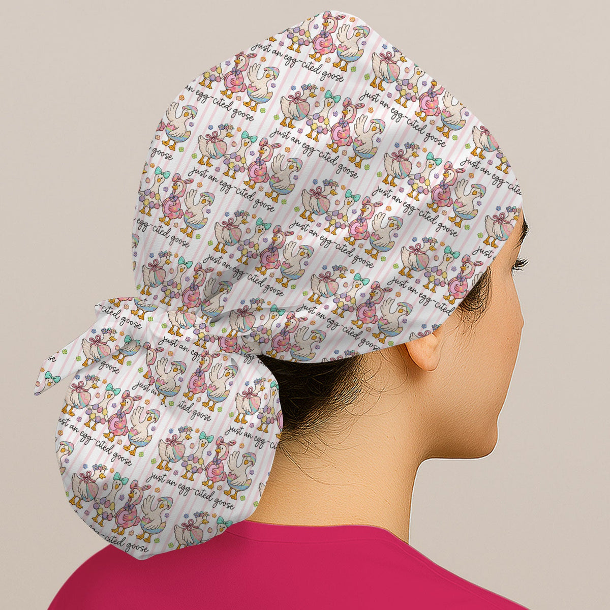 Easter Goose Egg Scrub Cap
