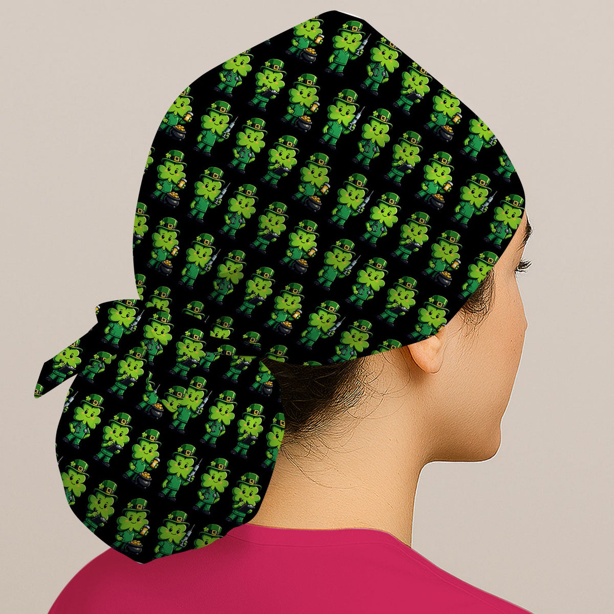 St Patrick Leprechaun Scrub Cap