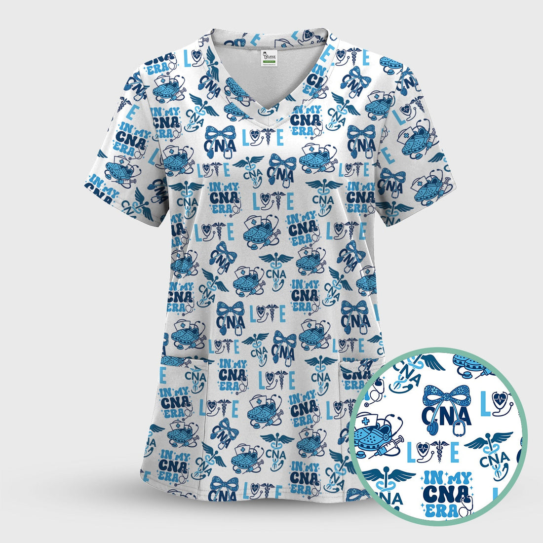Personalized In My Nursing Era Nurse Scrub Top