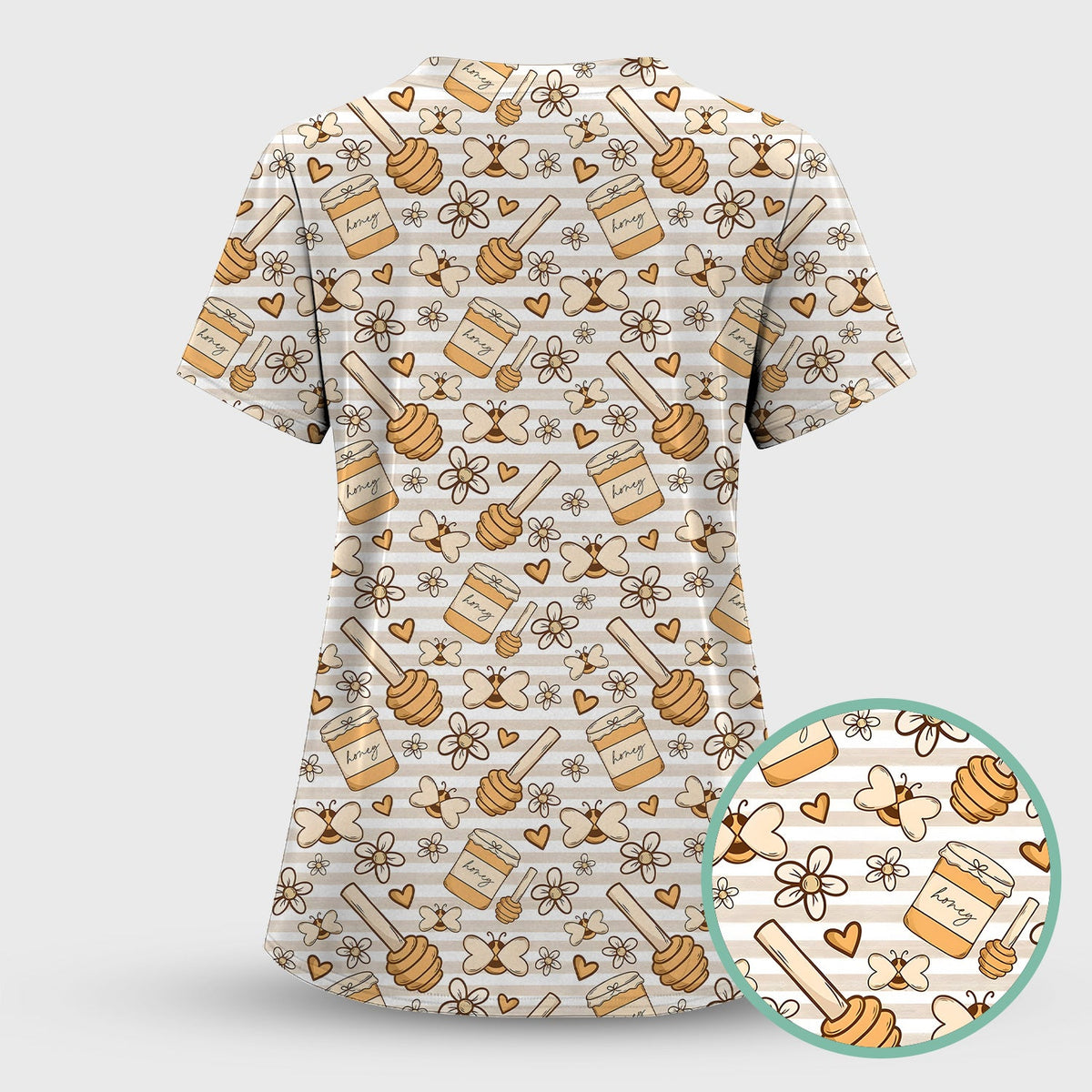 Honey Jar Daisy Nurse Scrub Set