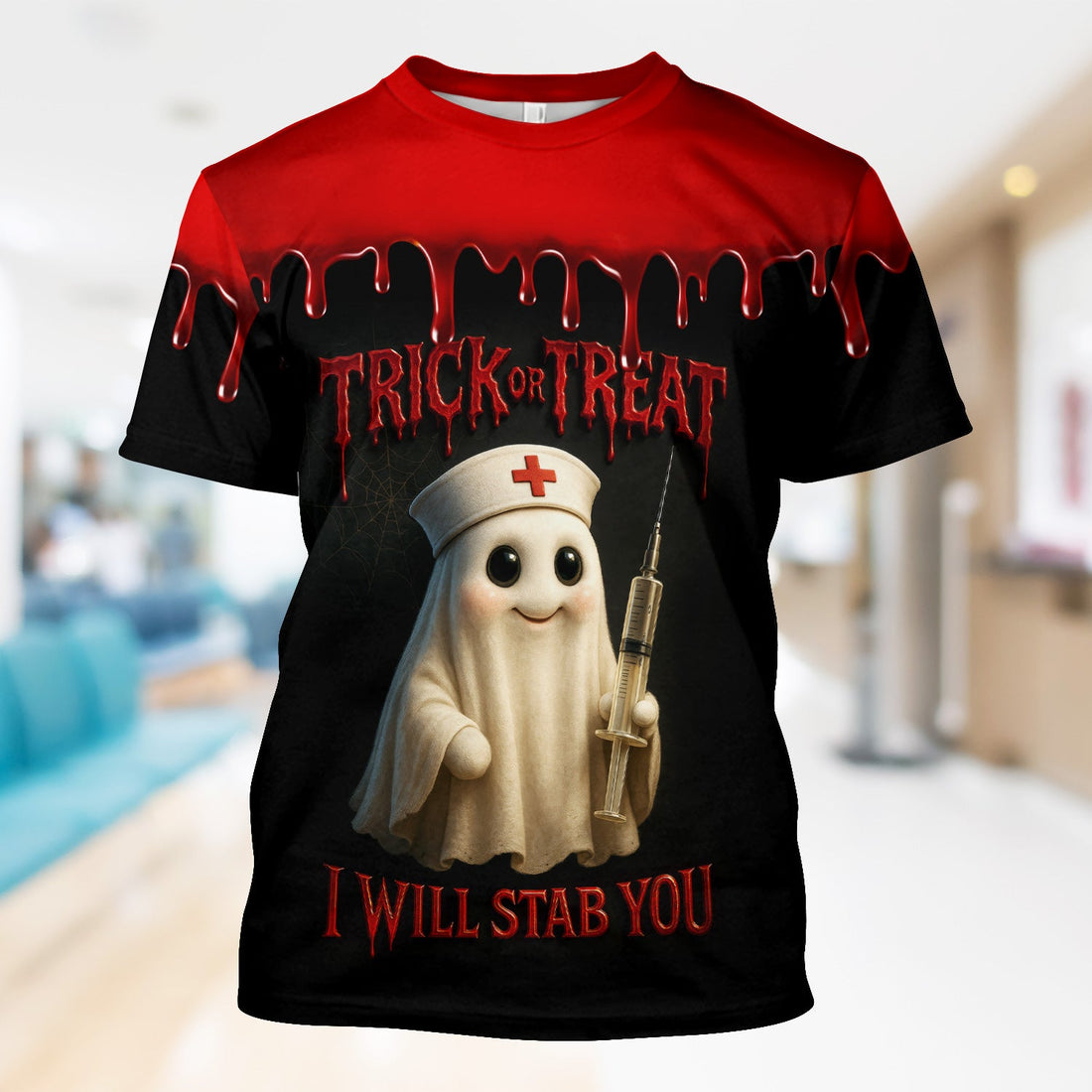 Personalized Halloween Trick Or Treat Boo Boo Crew Nurse Shirt