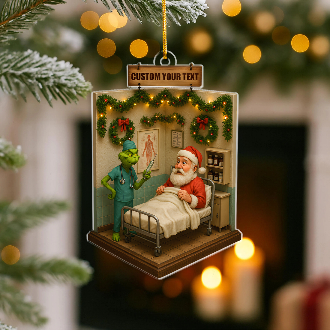 Personalized Christmas Tree Nurse Ornament