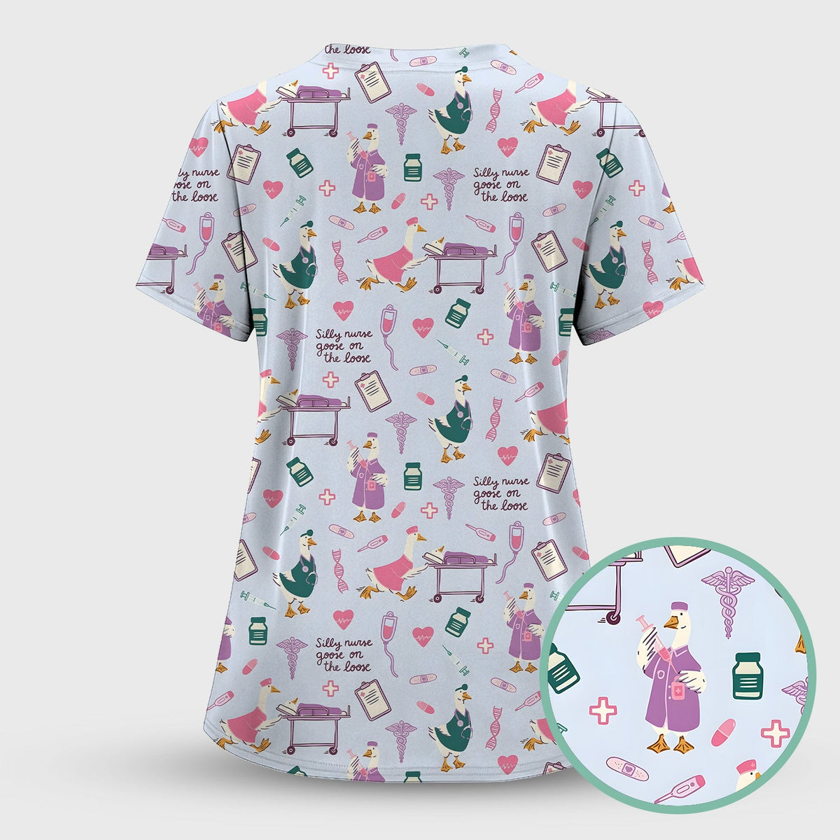 Goose Medical Humor Tools Nurse Scrub Top