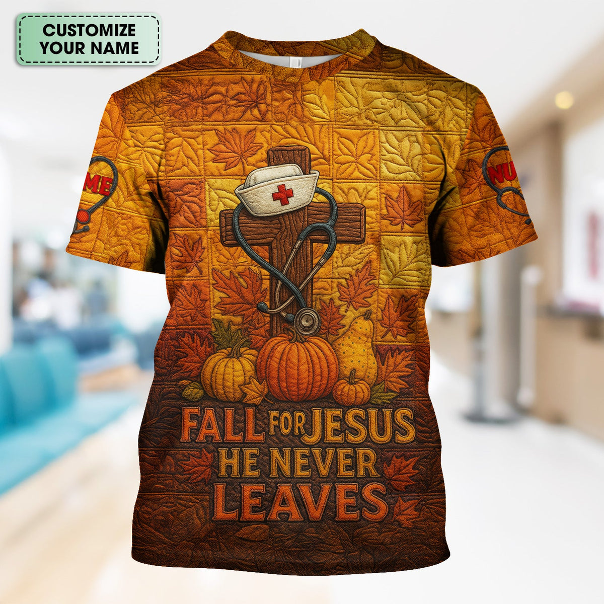 Personalized Fall Nurse Shirt
