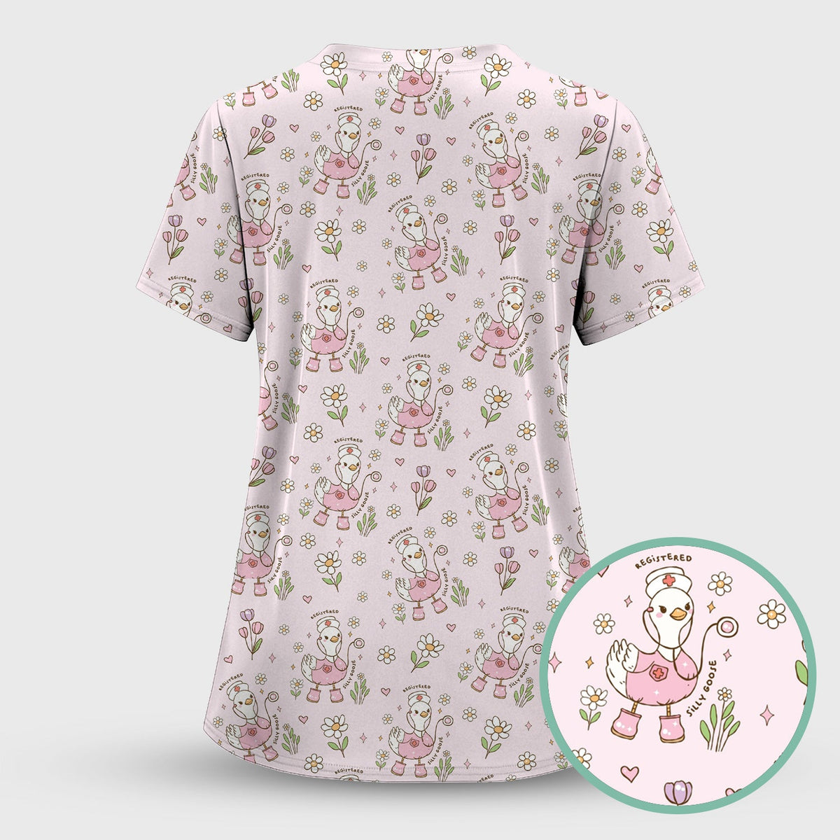 Goose Daisy Nurse Scrub Set