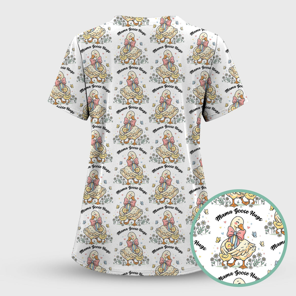 Mama Goose Hug Nurse Scrub Set