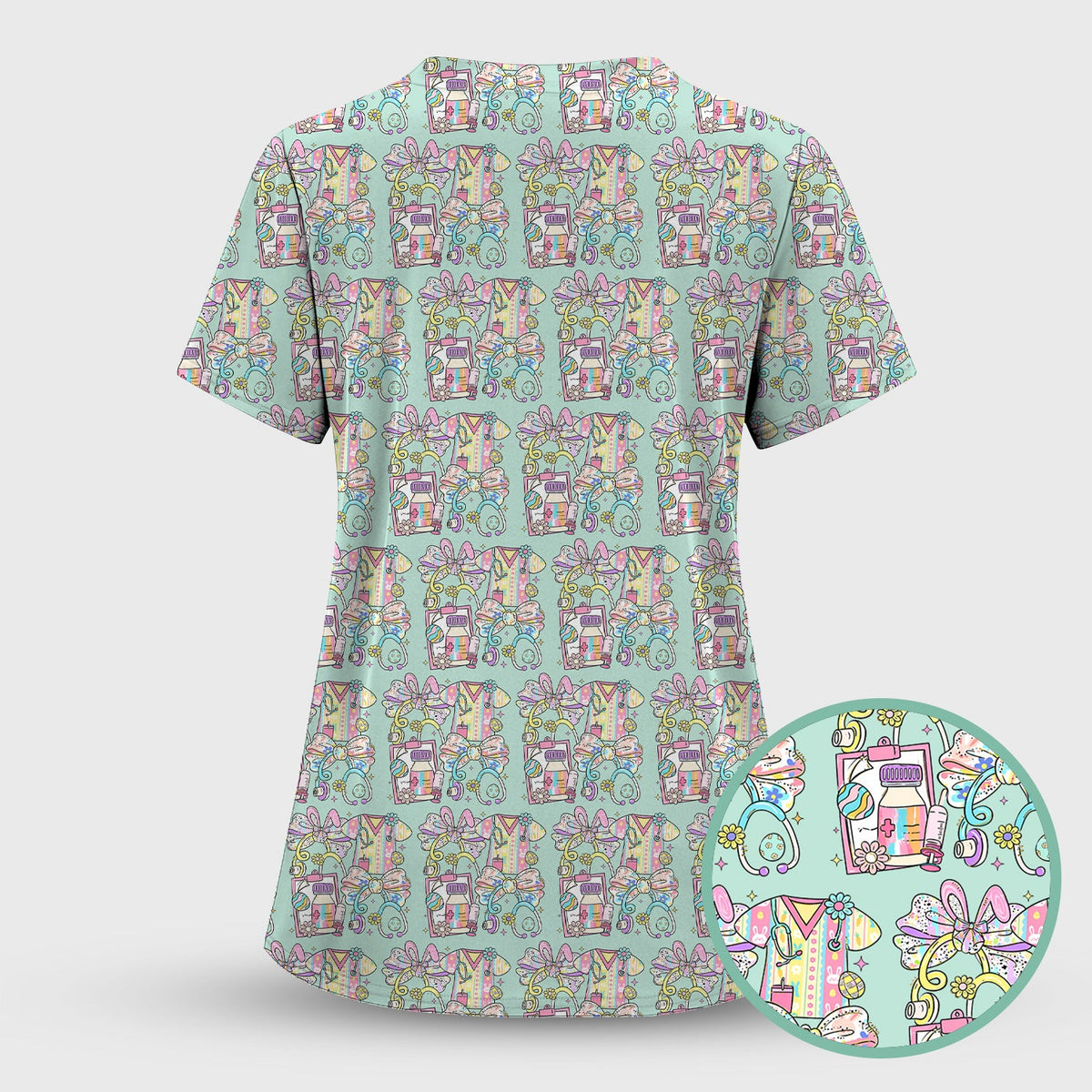 Colorful Nurse Supplies Scrub Set