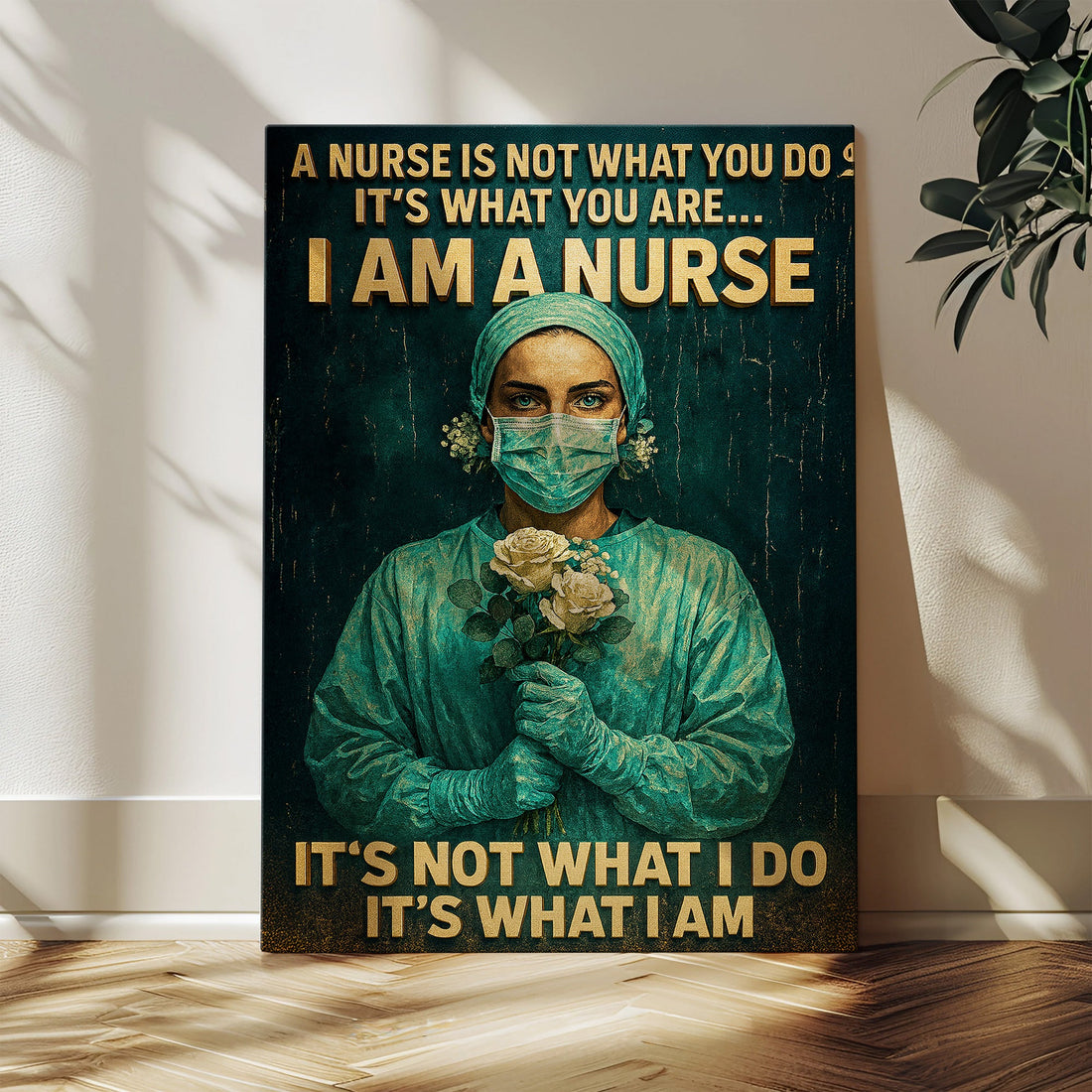 I Am A Nurse Inspirational Canvas