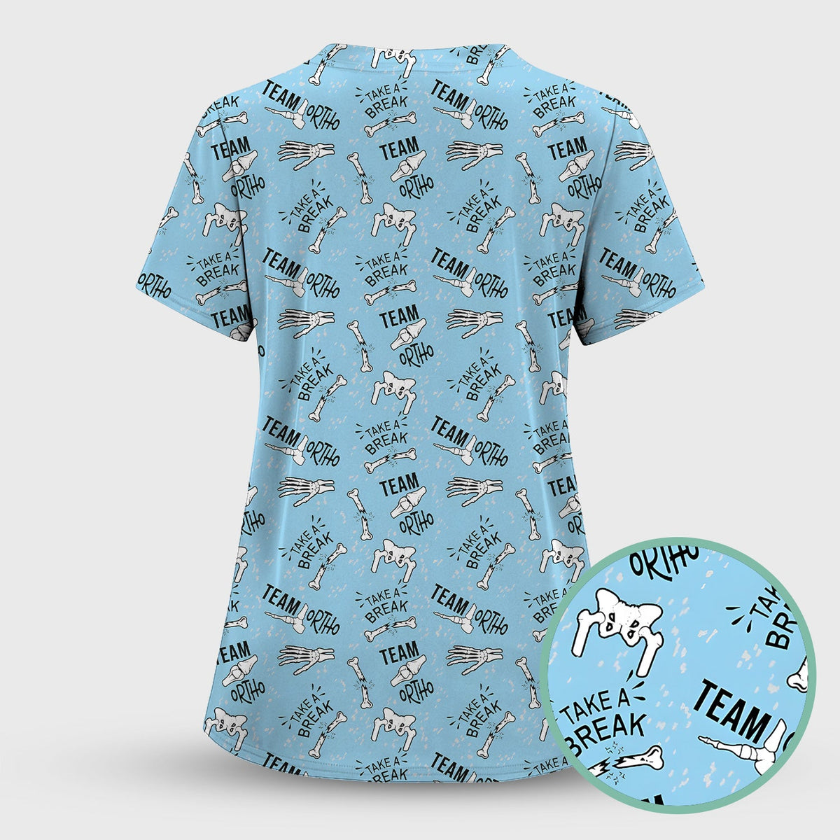 Team Ortho Bone Joint Nurse Scrub Set