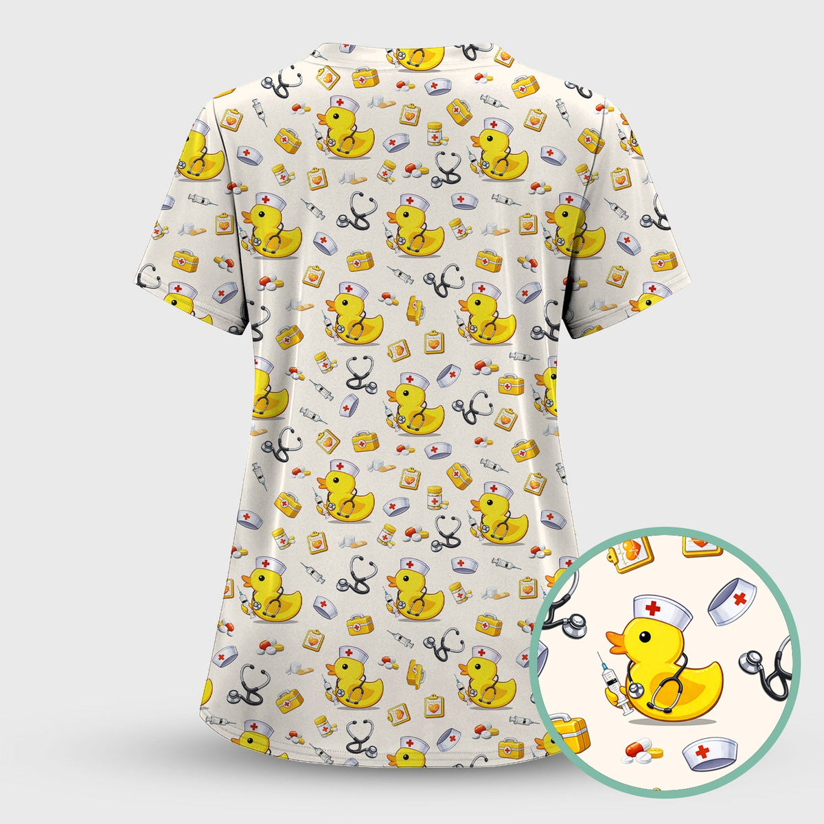 Medical Duck Nurse Scrub Set