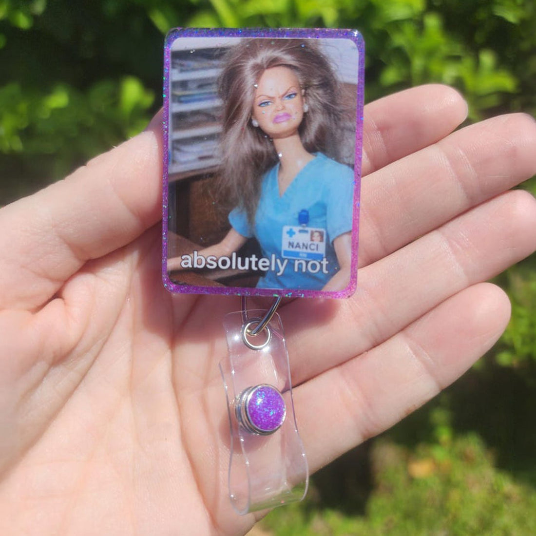 Personalized Photo Doll Meme Badge Reel