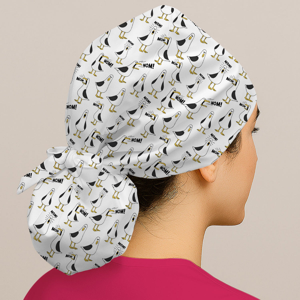 Seagull Mom Scrub Cap