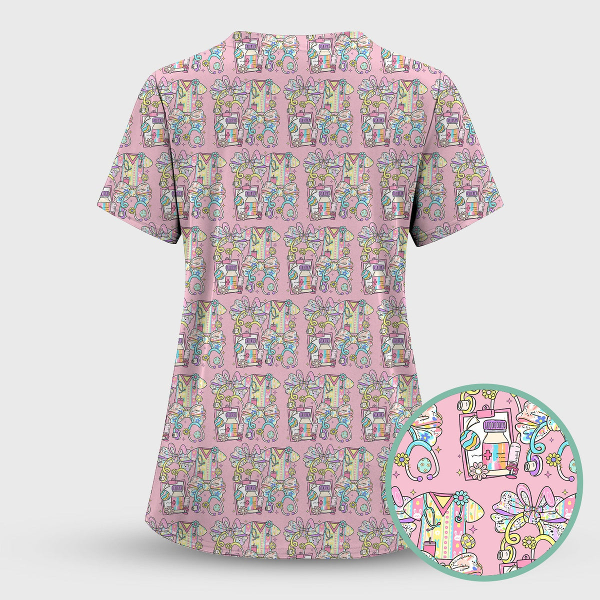 Colorful Nurse Supplies Scrub Set