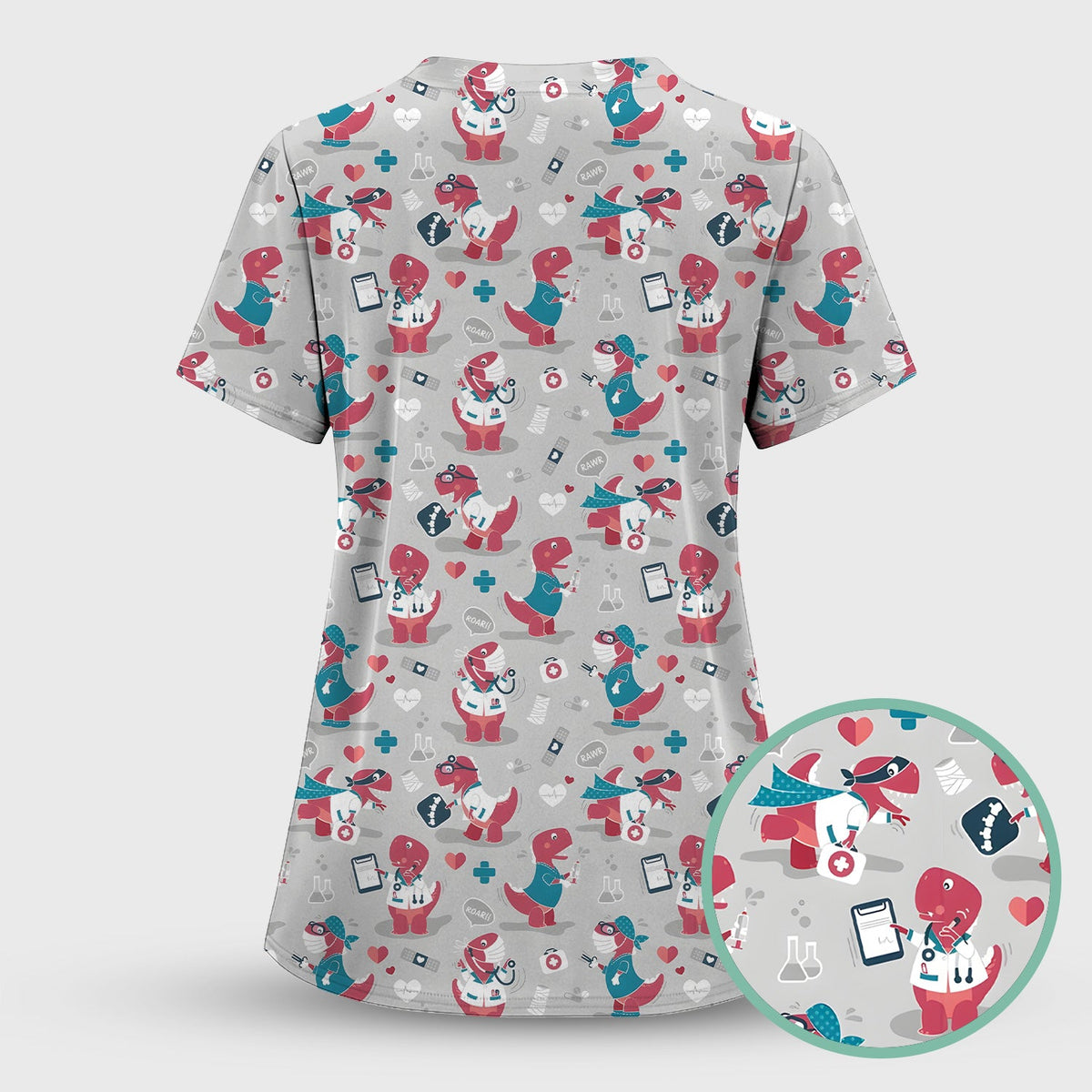 Dinosaur Doctor Nurse Scrub Set