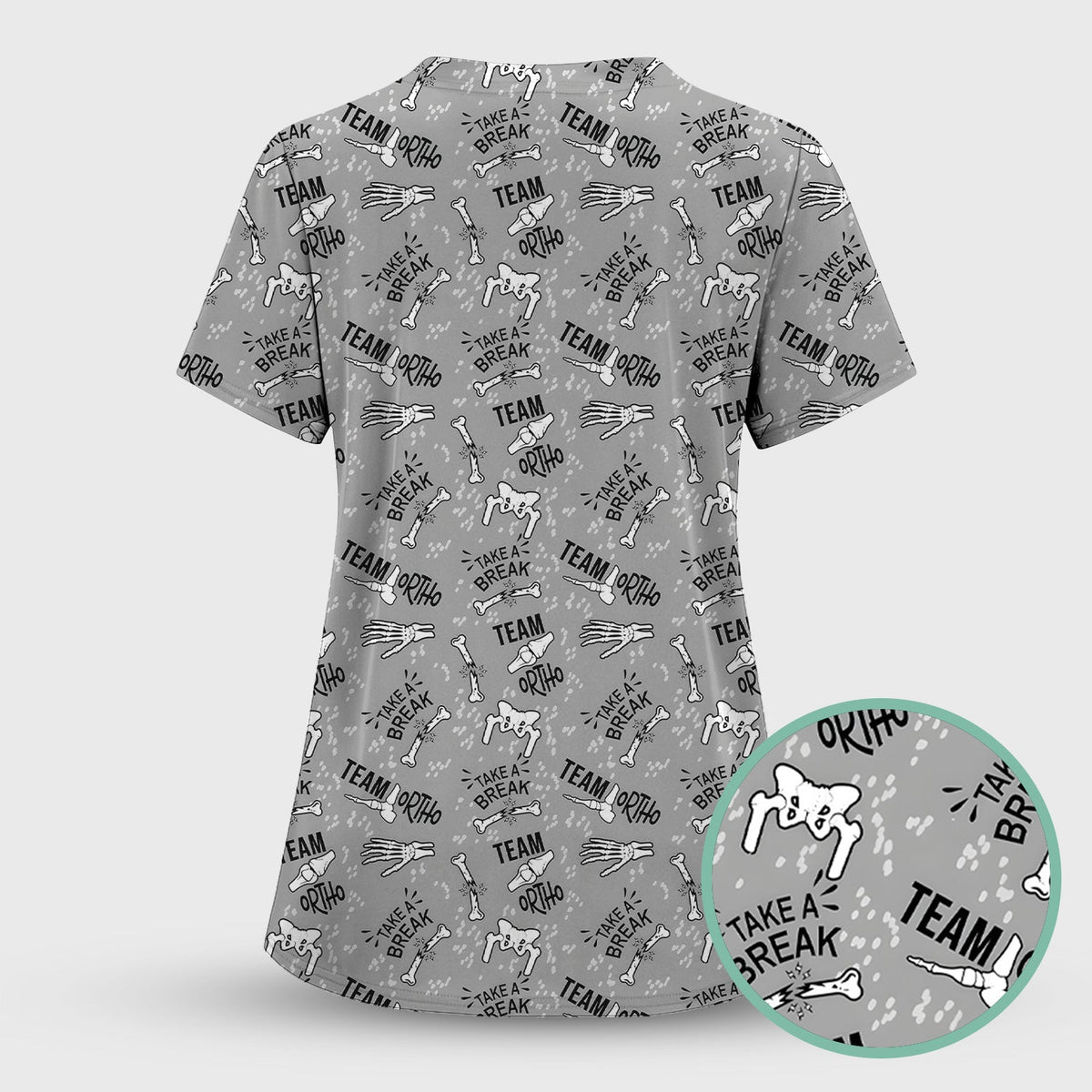 Team Ortho Bone Joint Nurse Scrub Set