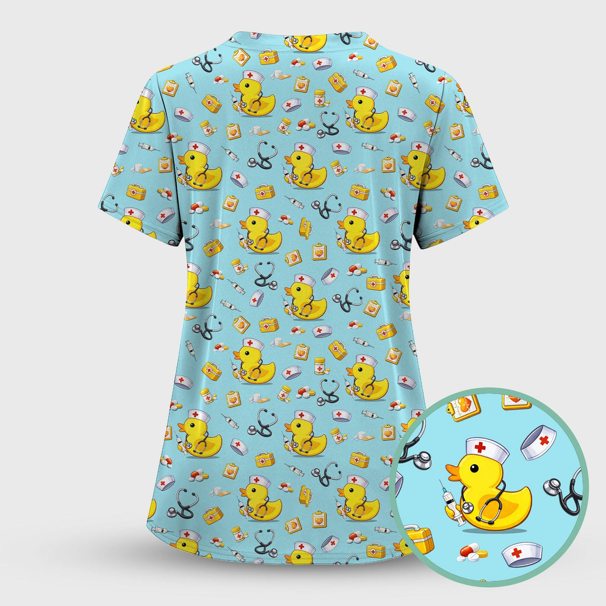 Medical Duck Nurse Scrub Set