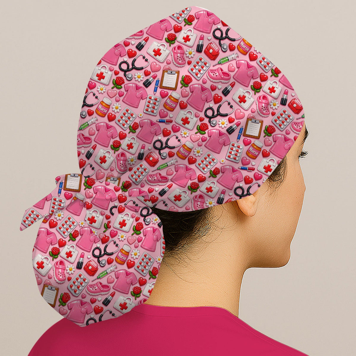 Medical Icons Scrub Cap