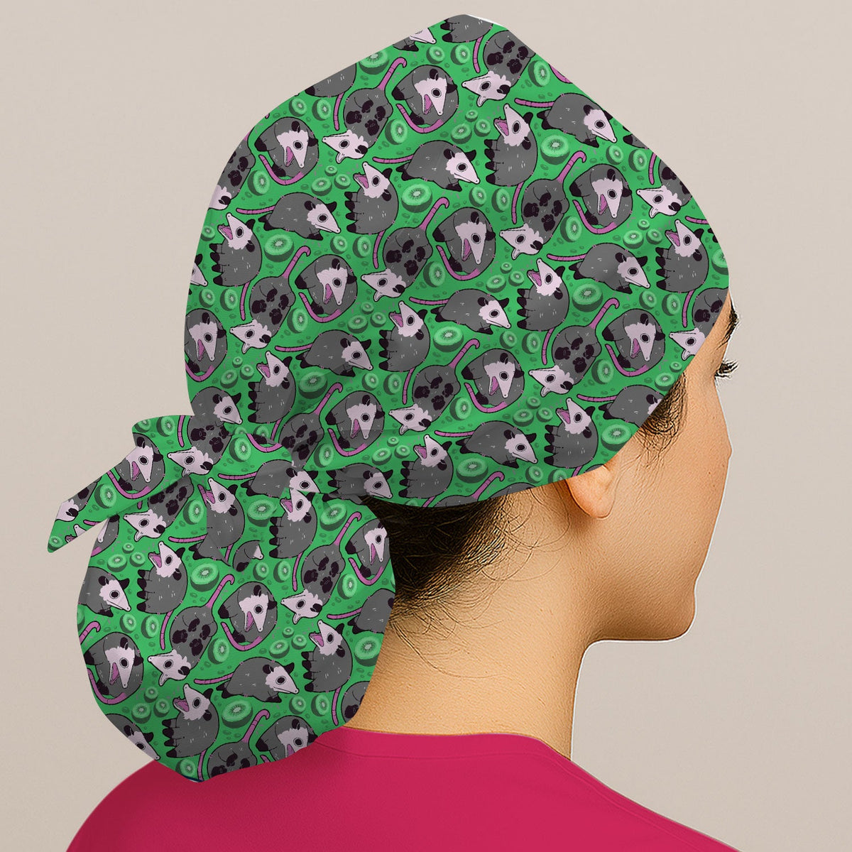 Opossum Kiwi Scrub Cap