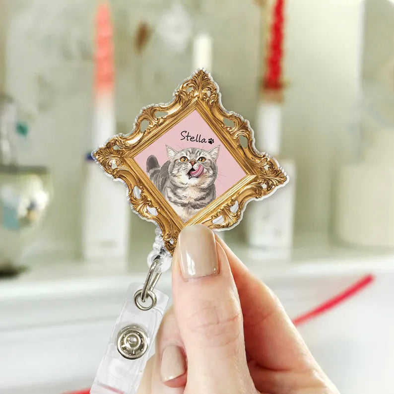 Personalized Pet Photo Pharmacy Badge Reel