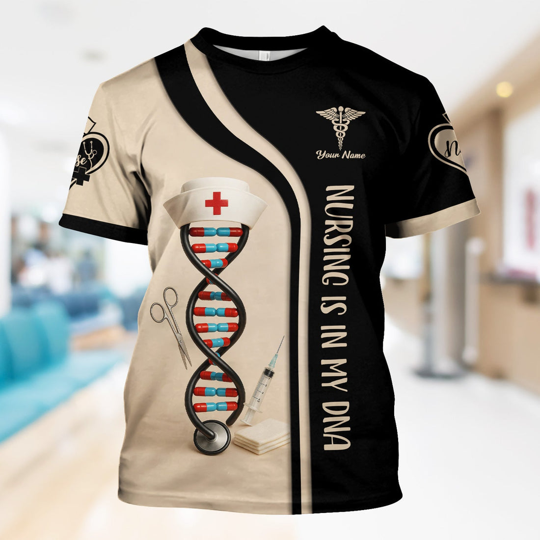 Personalized Nursing DNA Nurse Shirt