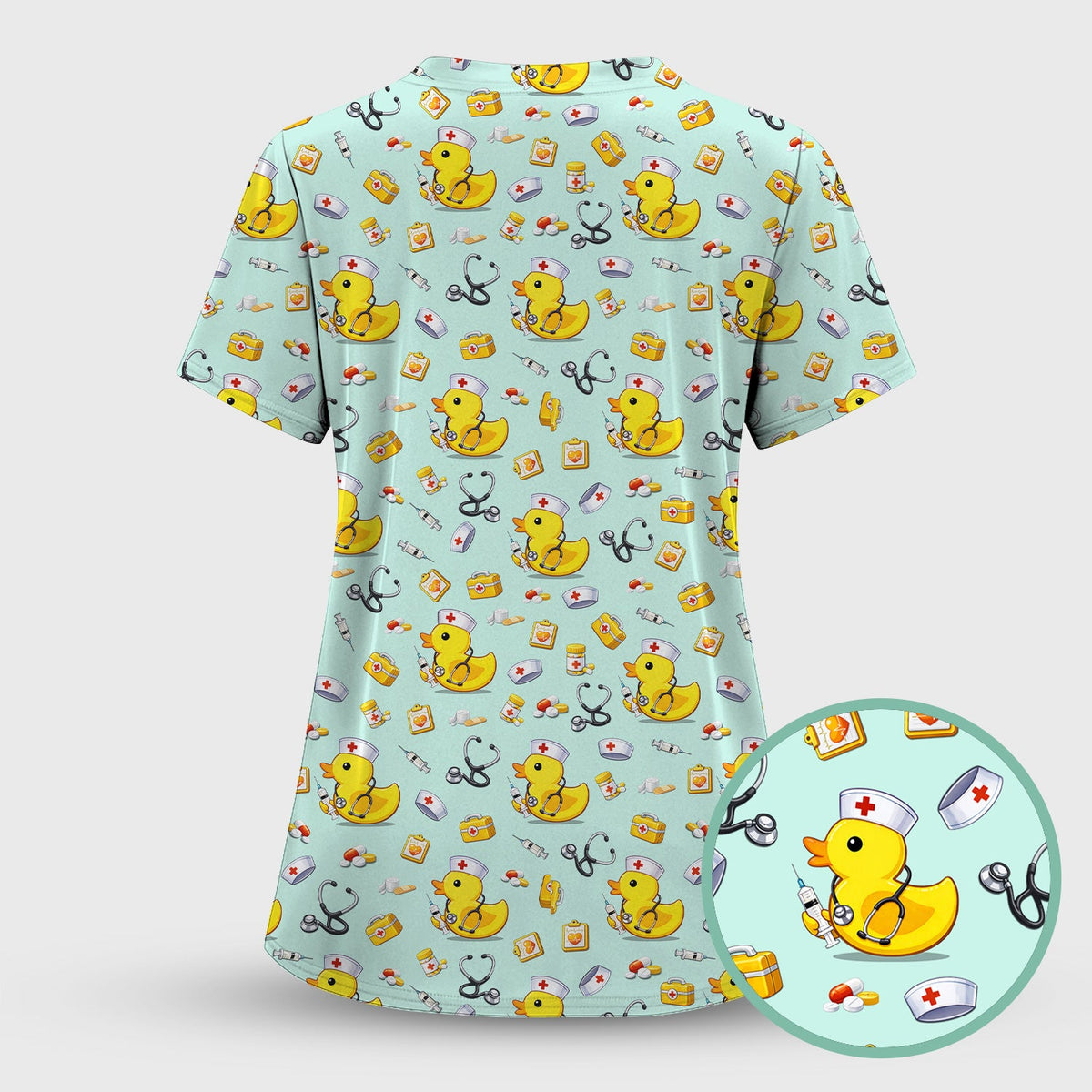 Medical Duck Nurse Scrub Set