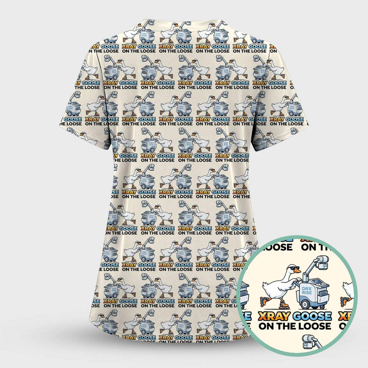 Xray Goose On The Loose Nurse Scrub Top