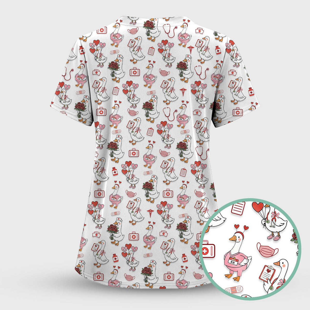Goose Medical Nurse Scrub Top