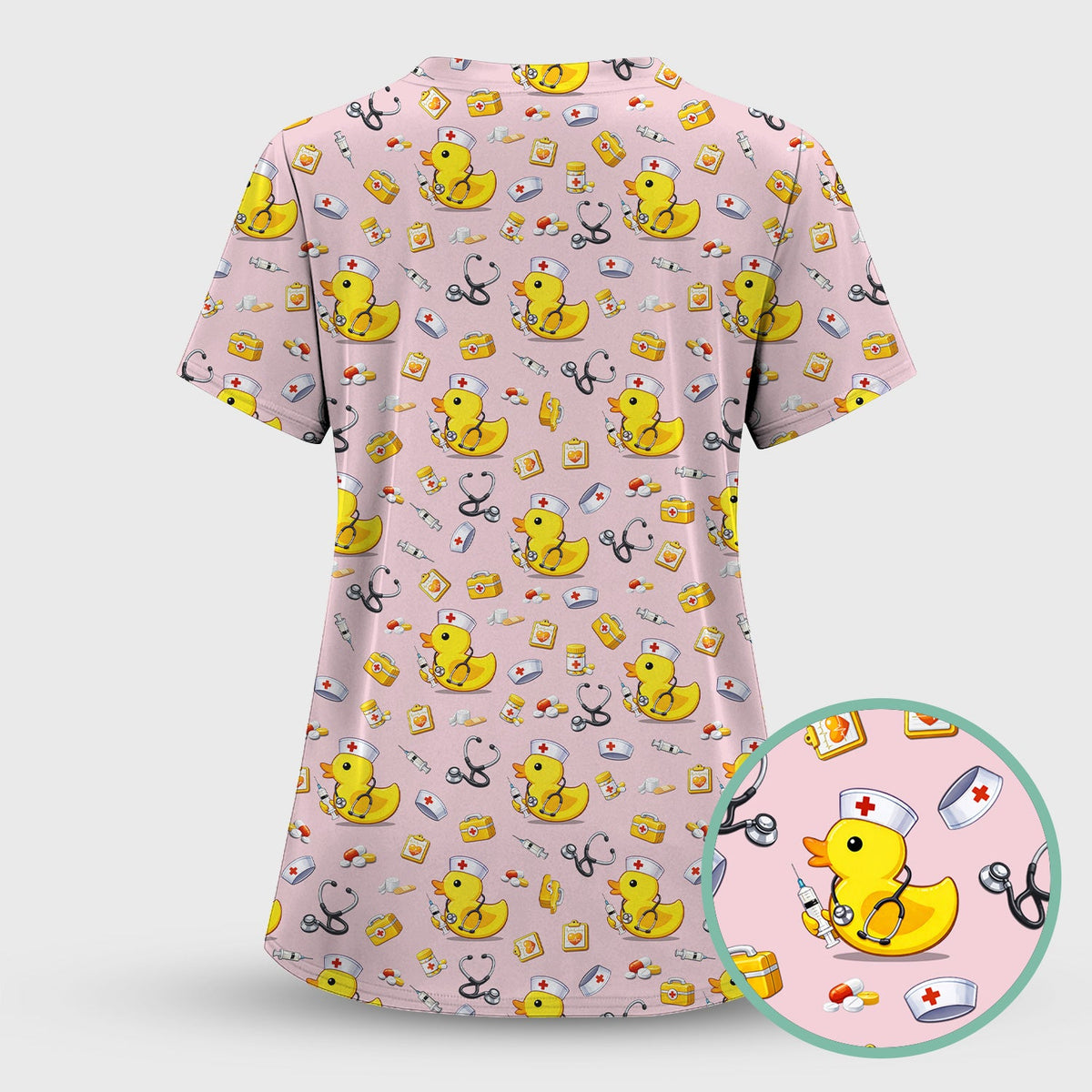 Medical Duck Nurse Scrub Set