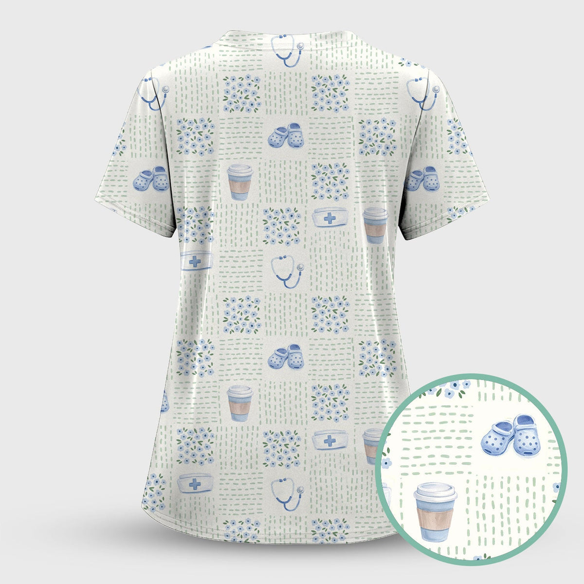 Medical Essentials Nurse Scrub Top