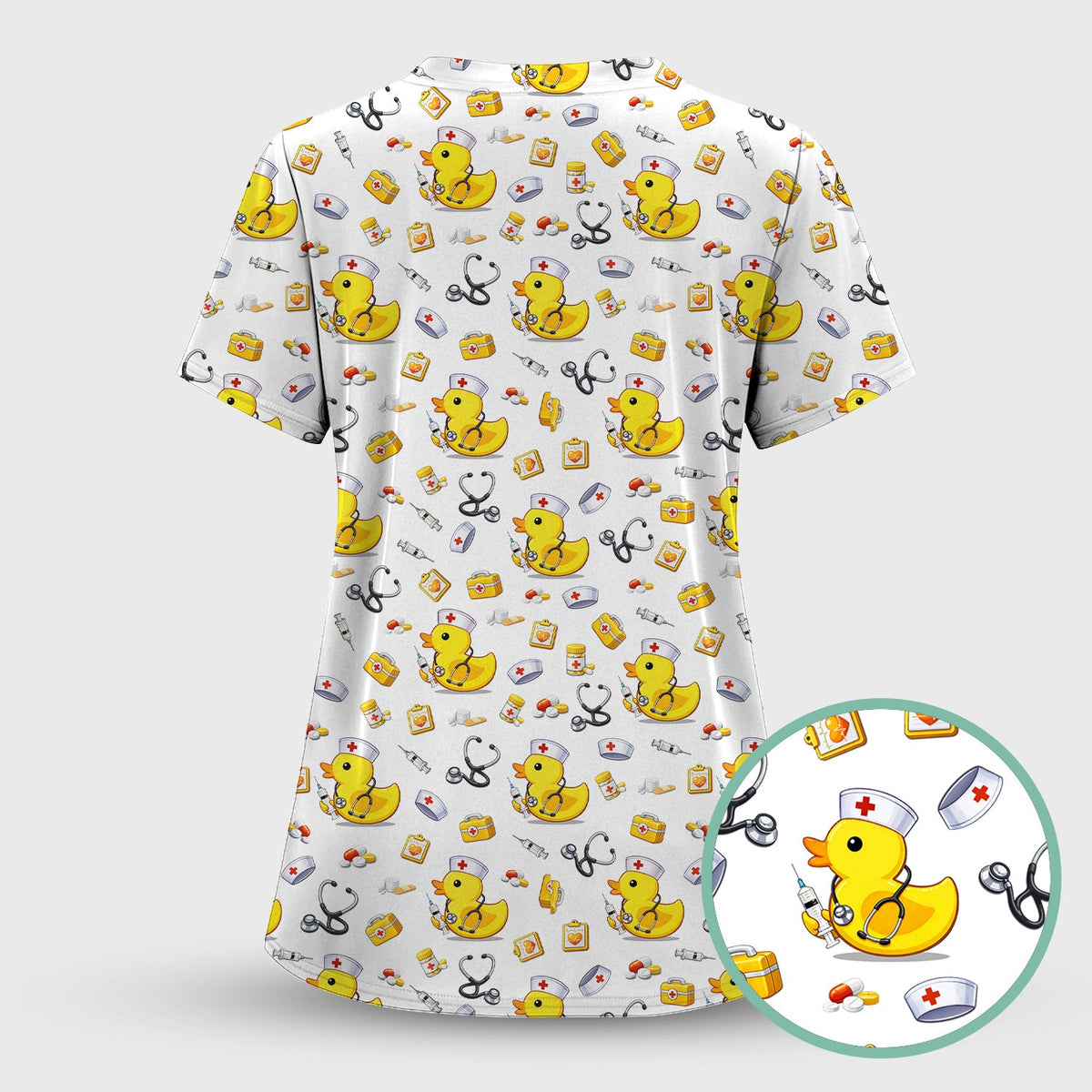 Medical Duck Nurse Scrub Set