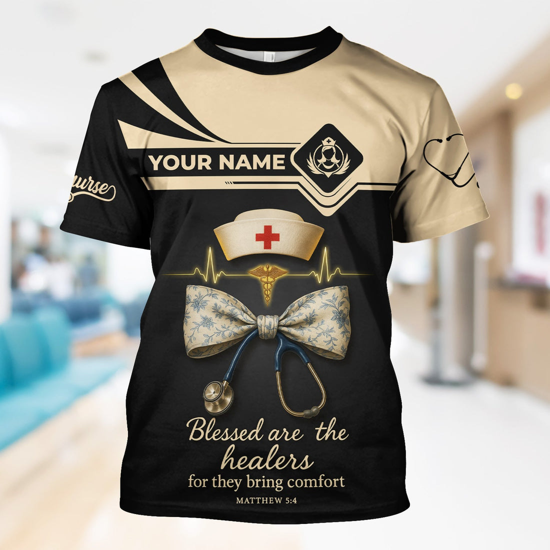 Personalized Blessed Healers Nurse Shirt