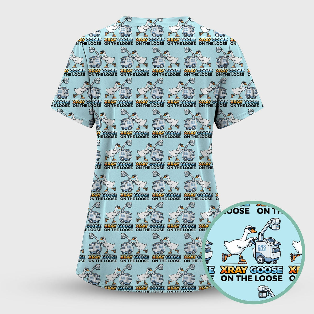 Xray Goose On The Loose Nurse Scrub Top
