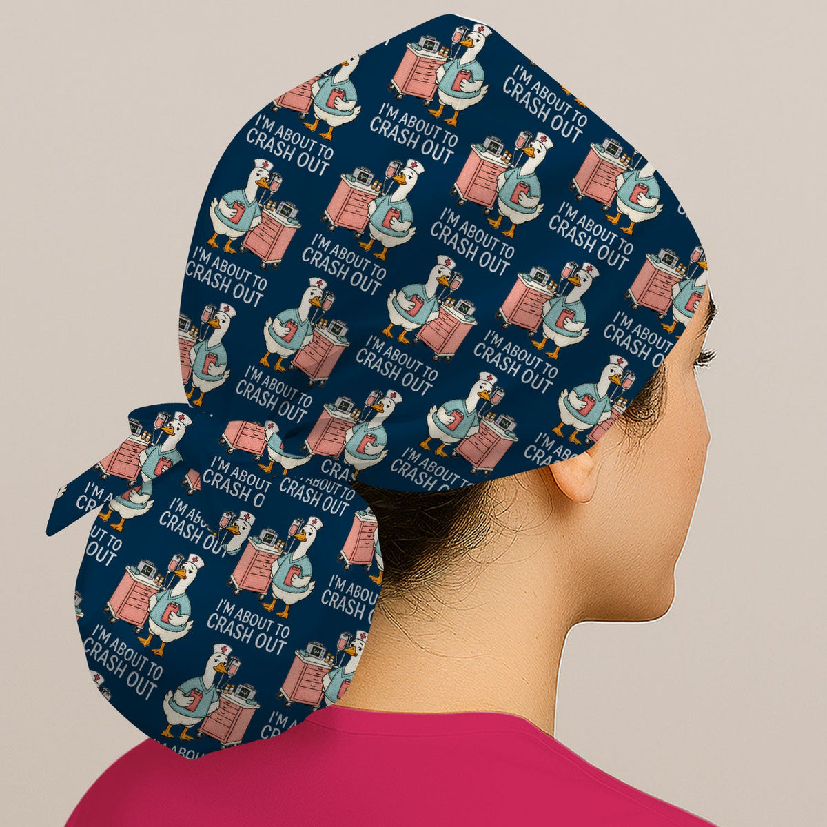 Goose Crash Out Scrub Cap