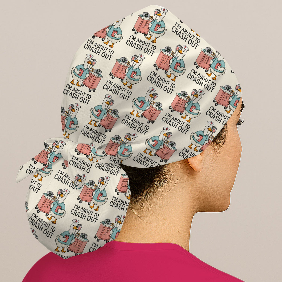 Goose Crash Out Scrub Cap