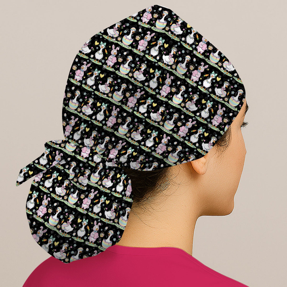 Easter Goose Scrub Cap