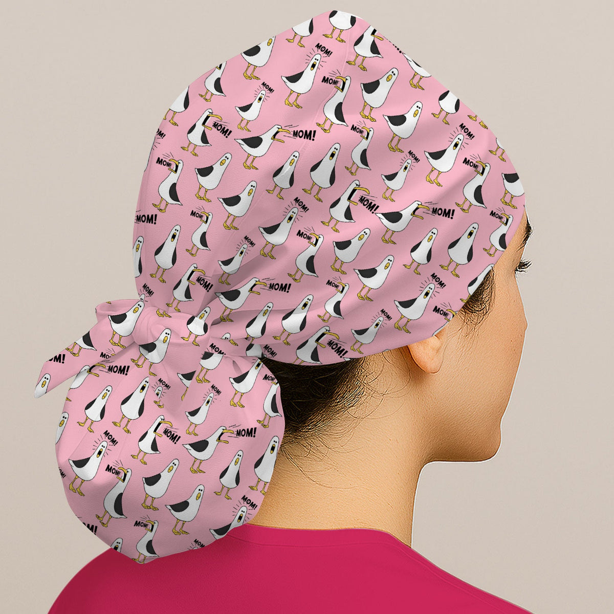 Seagull Mom Scrub Cap