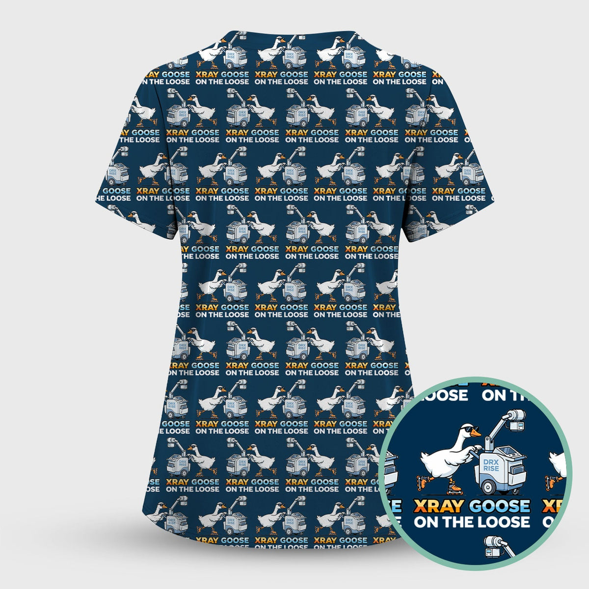 Xray Goose On The Loose Nurse Scrub Top