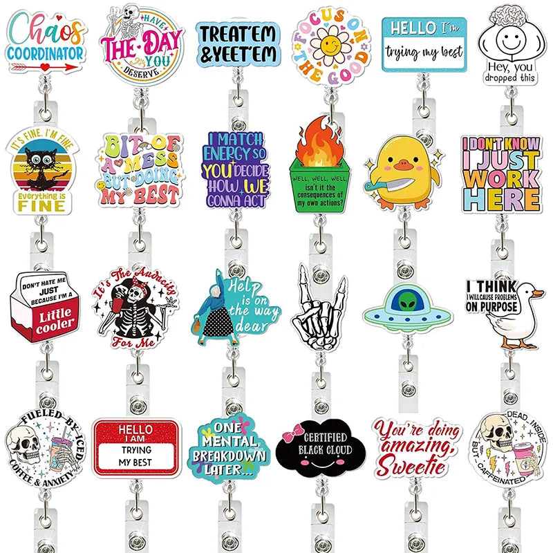 Personalized Cartoon Humor Badge Reel