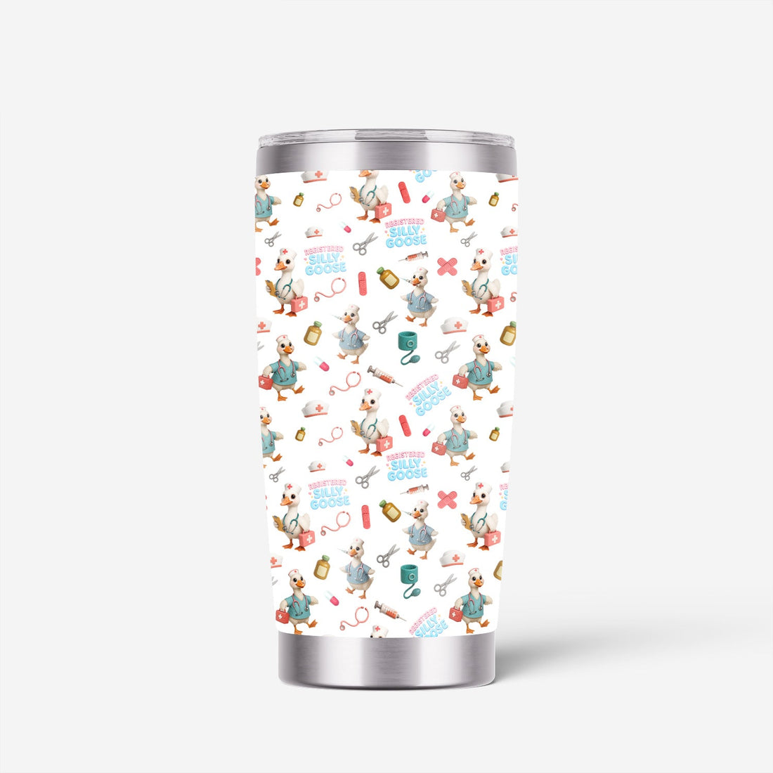 Personalized Silly Goose Nurse Tumbler
