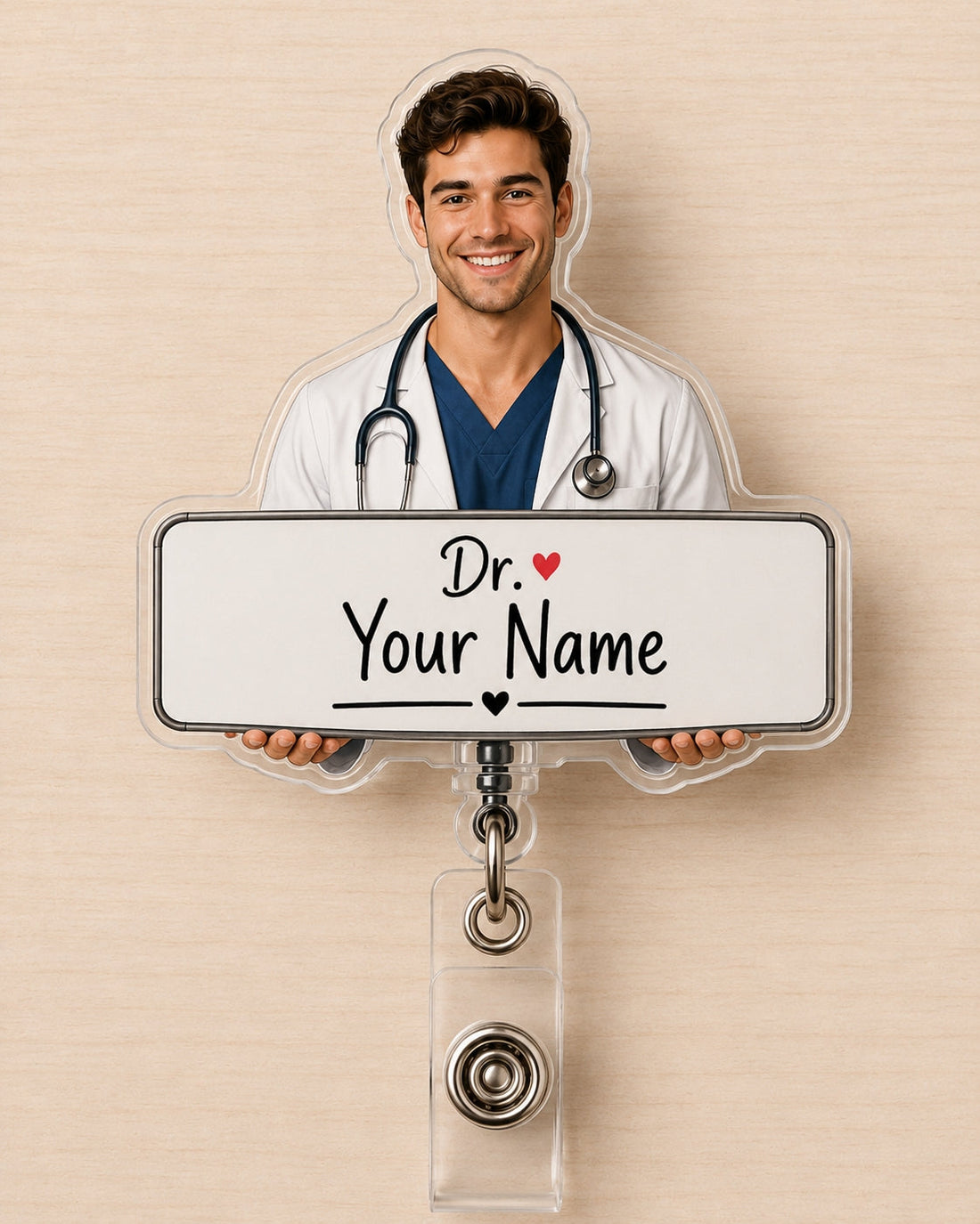 Personalized Doctor Photo Badge Reel
