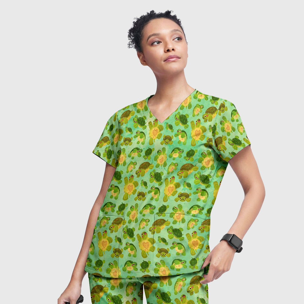 Green Sea Turtle Nurse Scrub Set
