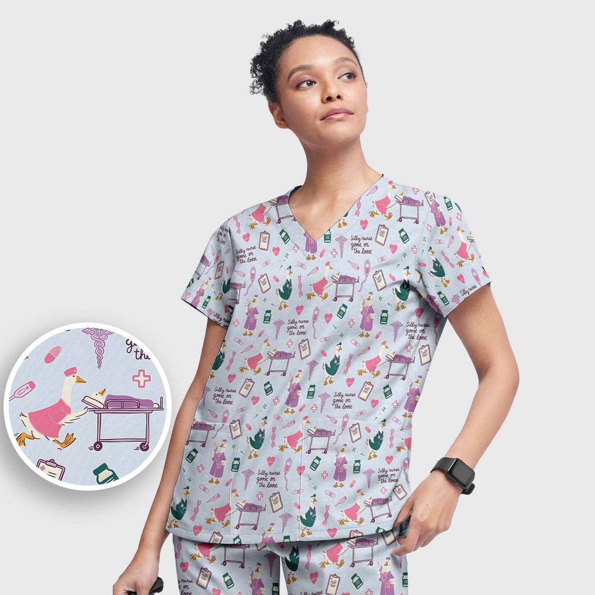 Goose Medical Humor Tools Nurse Scrub Set