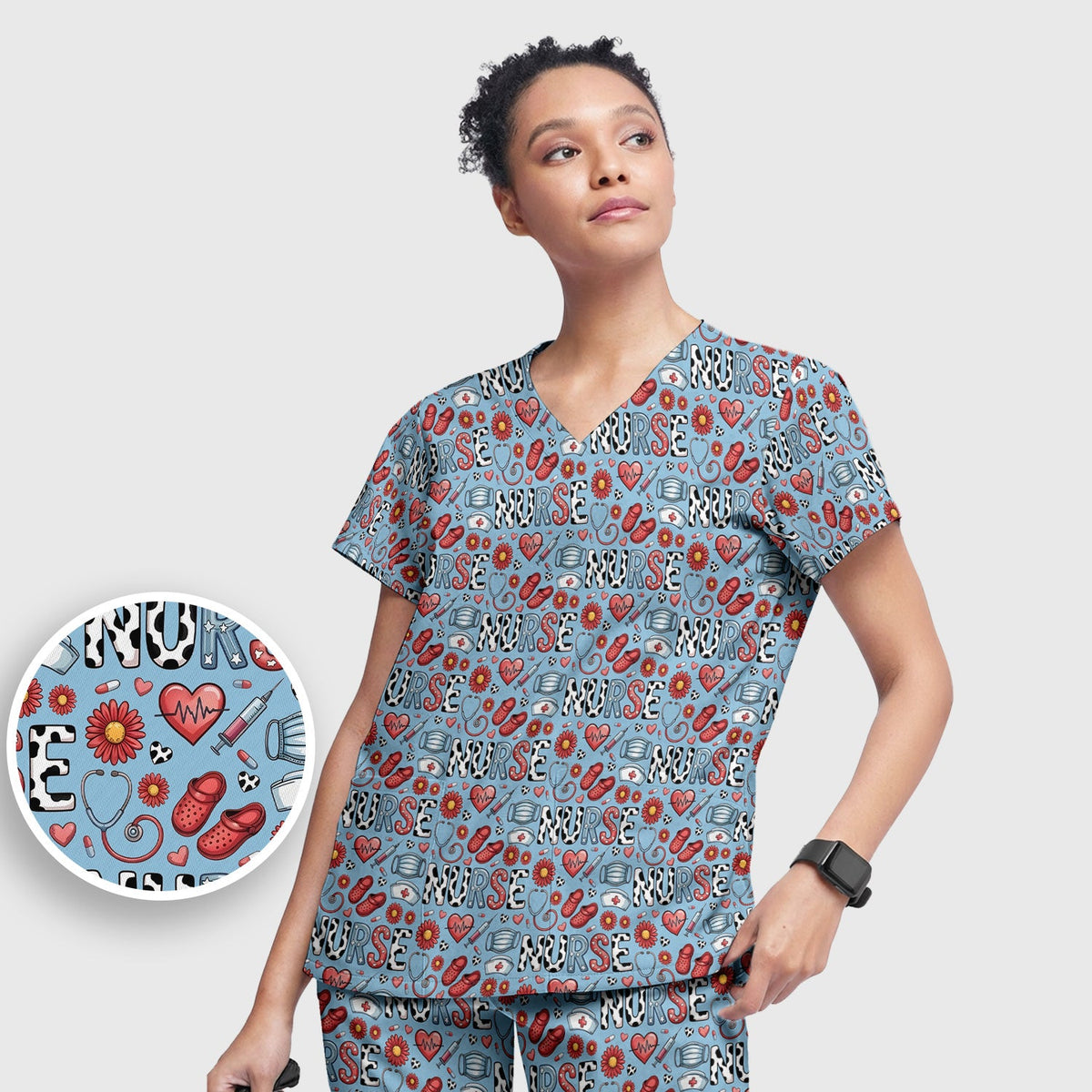 Medical Icon Nurse Scrub Set