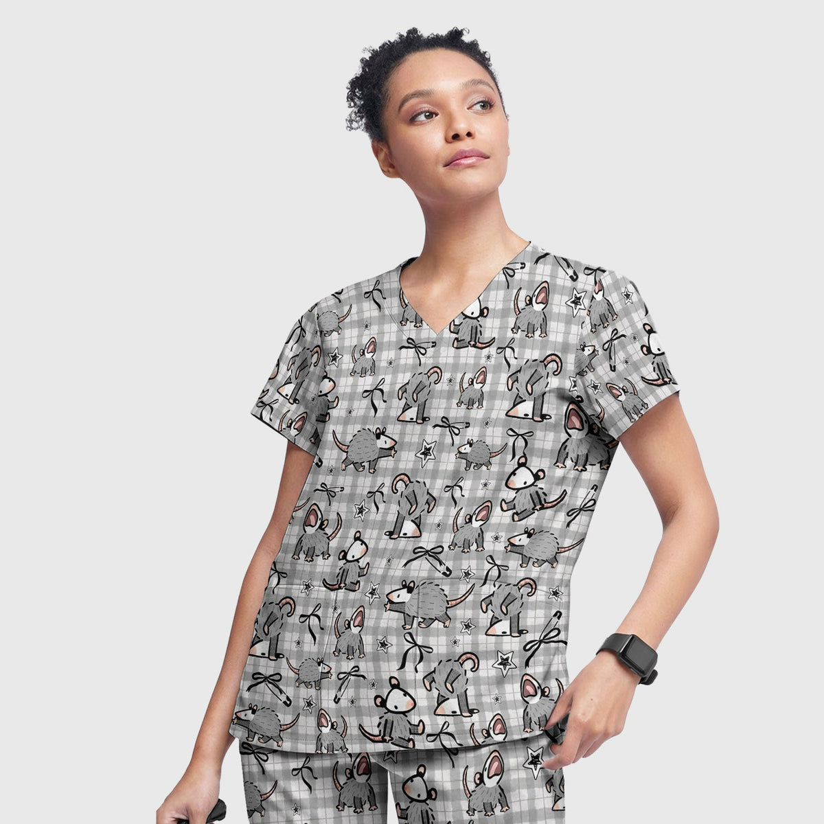 Mouse Cartoon Nurse Scrub Set