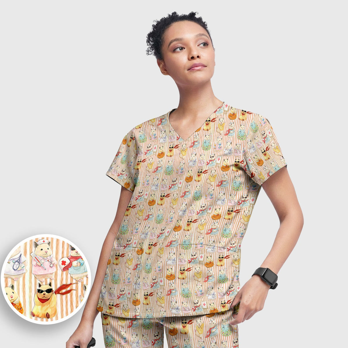 Hamster Nurse Scrub Set