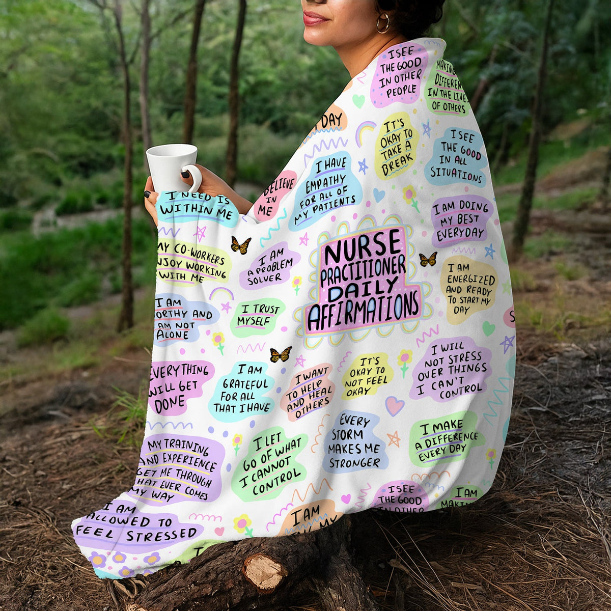Affirmation Empowering Quotes Nurse Blanket